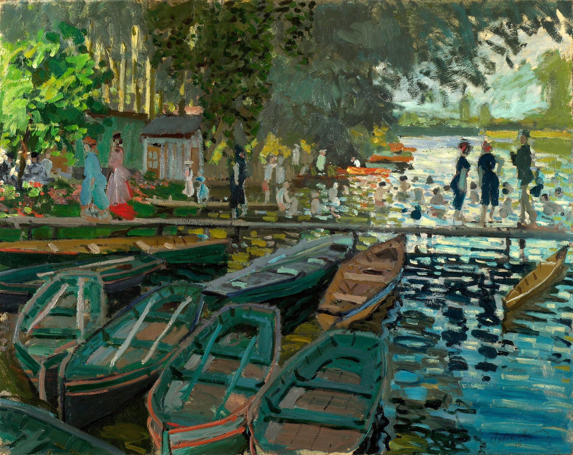 La belleza en movimiento: un análisis de "Bañistas en la Grenouillere" de Claude Monet