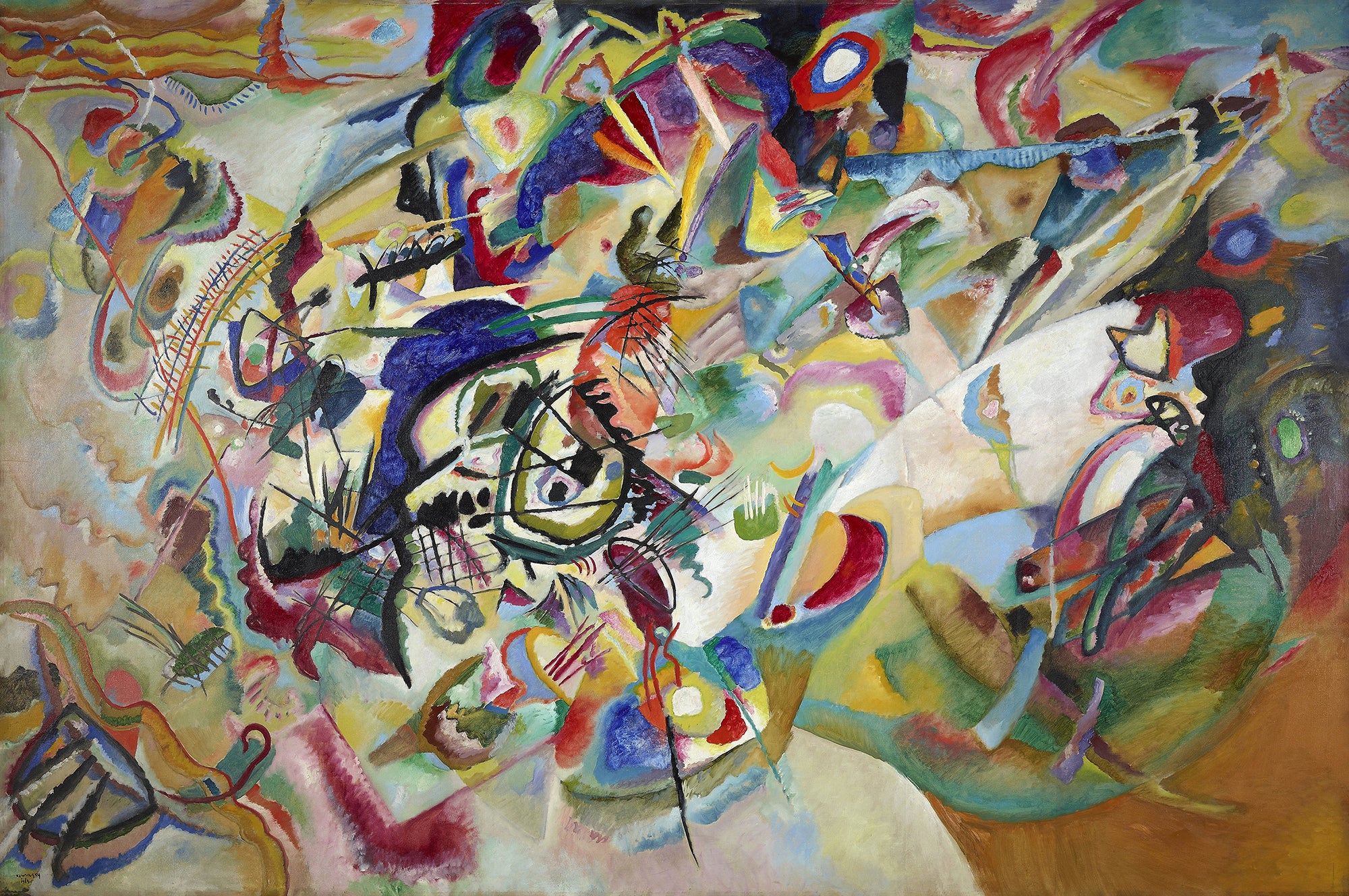 La belleza en la abstracción: Analizando la obra maestra de Wassily Kandinsky, Composición VII