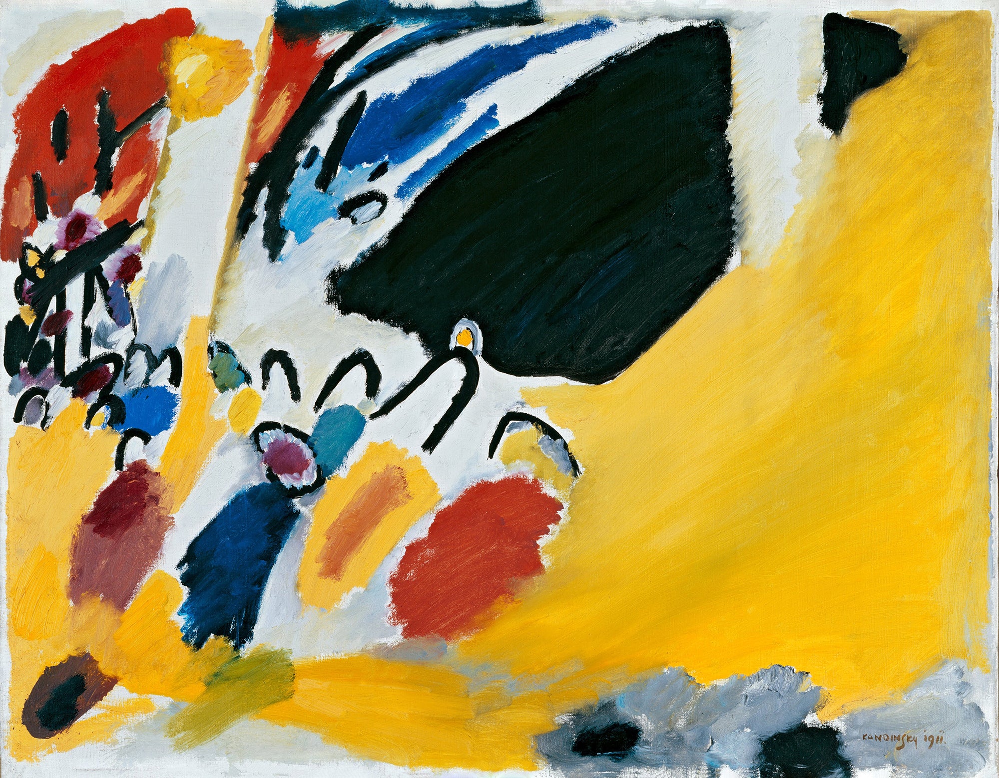La impresionante obra de arte Impresión III (Concierto) de Wassily Kandinsky
