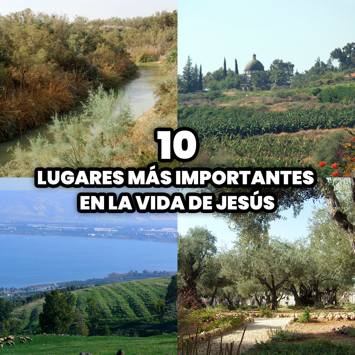 Los 10 Lugares más Importantes en la Vida de Jesús