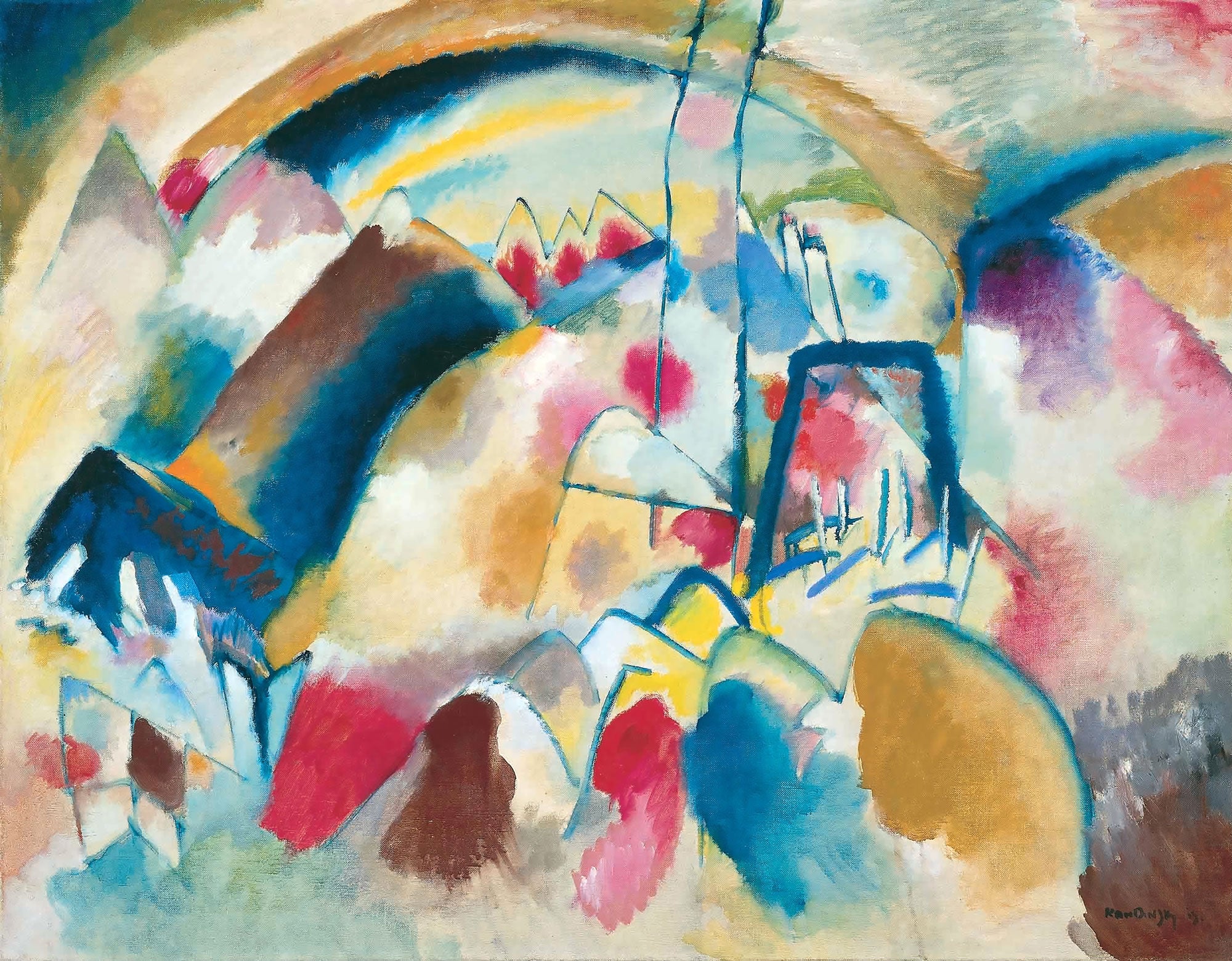 Paisaje con manchas rojas: la revolución de Wassily Kandinsky en el arte abstracto