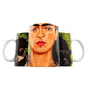 Taza Autorretrato con un collar de espinas y un colibrí - Frida Kahlo