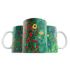 Taza Jardín campestre con girasoles - Gustav Klimt