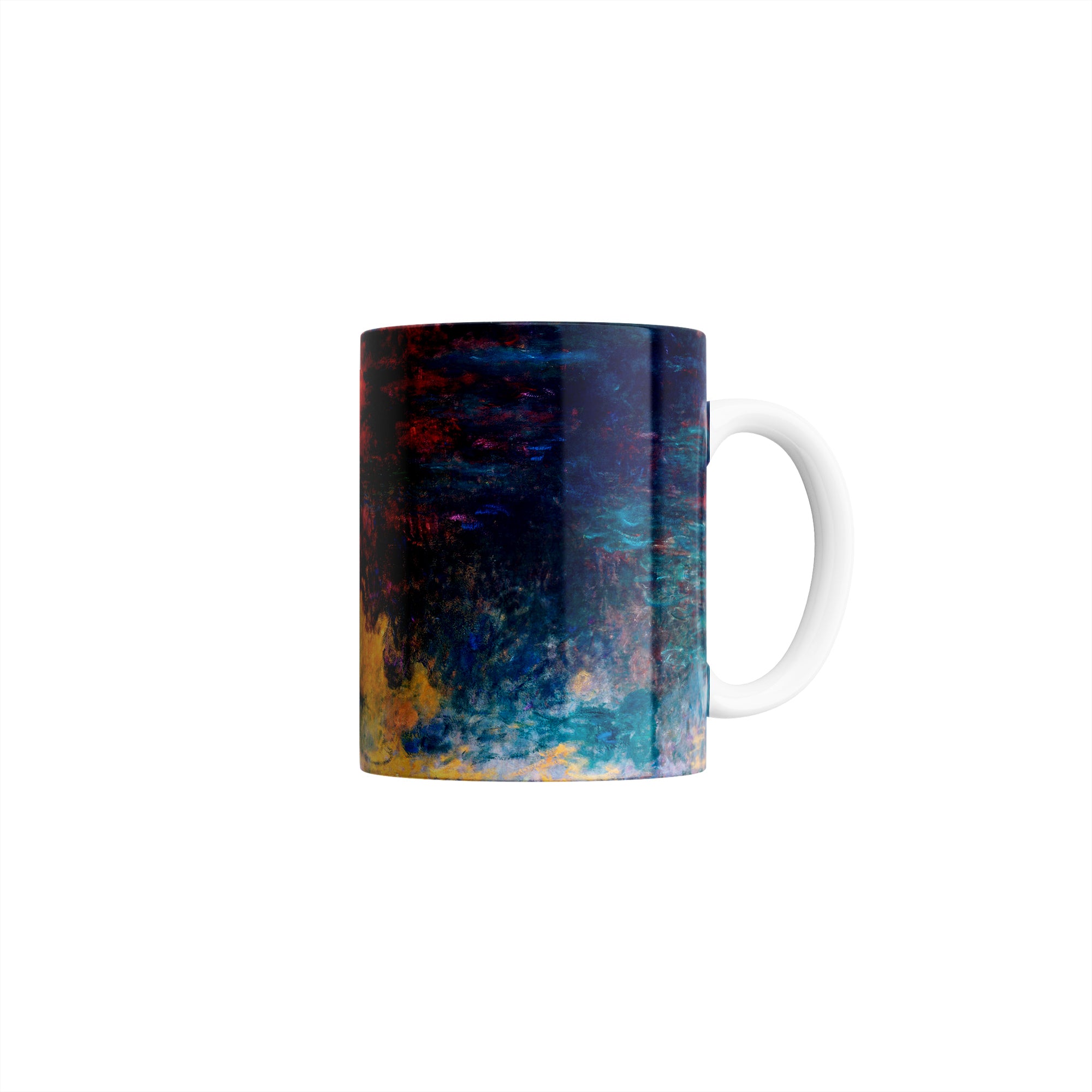 Taza El estanque de nenúfares al atardecer - Claude Monet