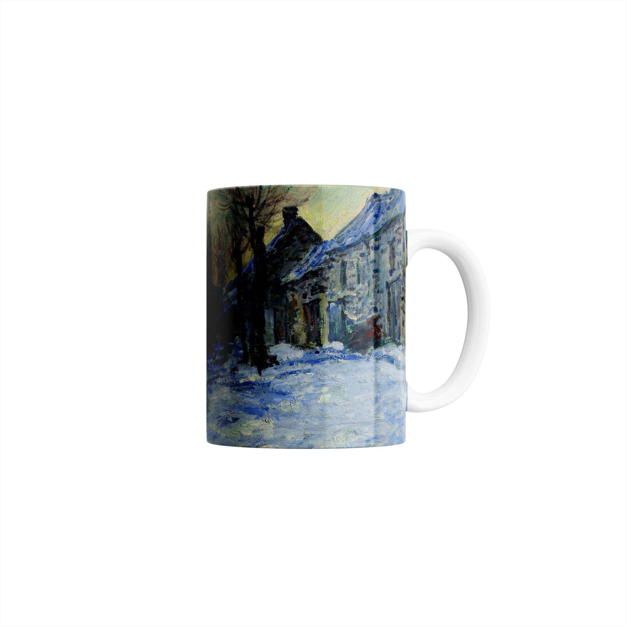 Taza Lavacourt bajo nieve - Claude Monet