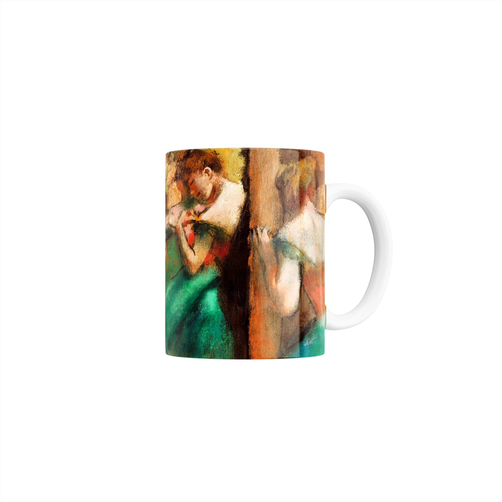 Taza Bailarinas, rosa y verde - Edgar Degas