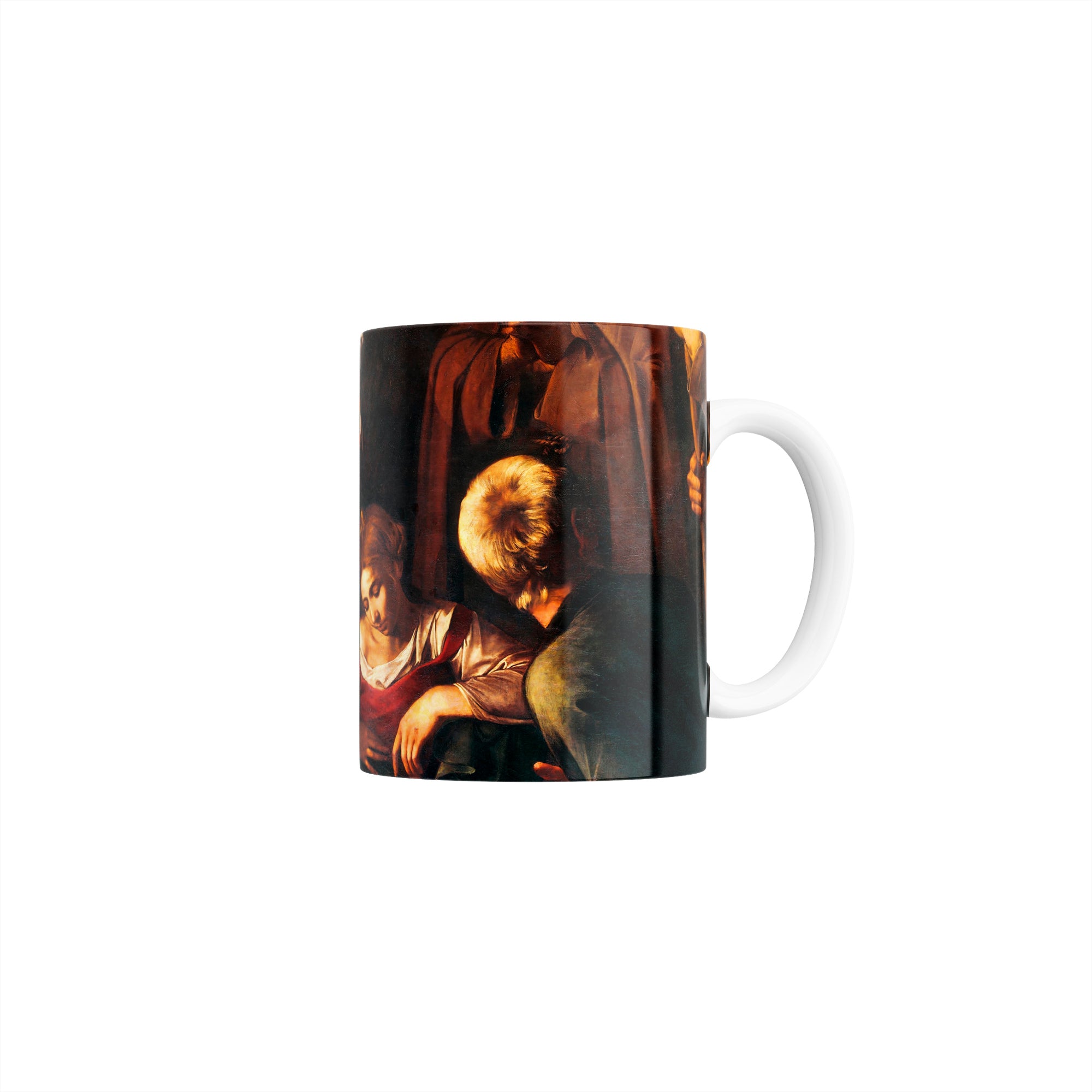 Taza Natividad con San Francisco y San Lorenzo - Caravaggio