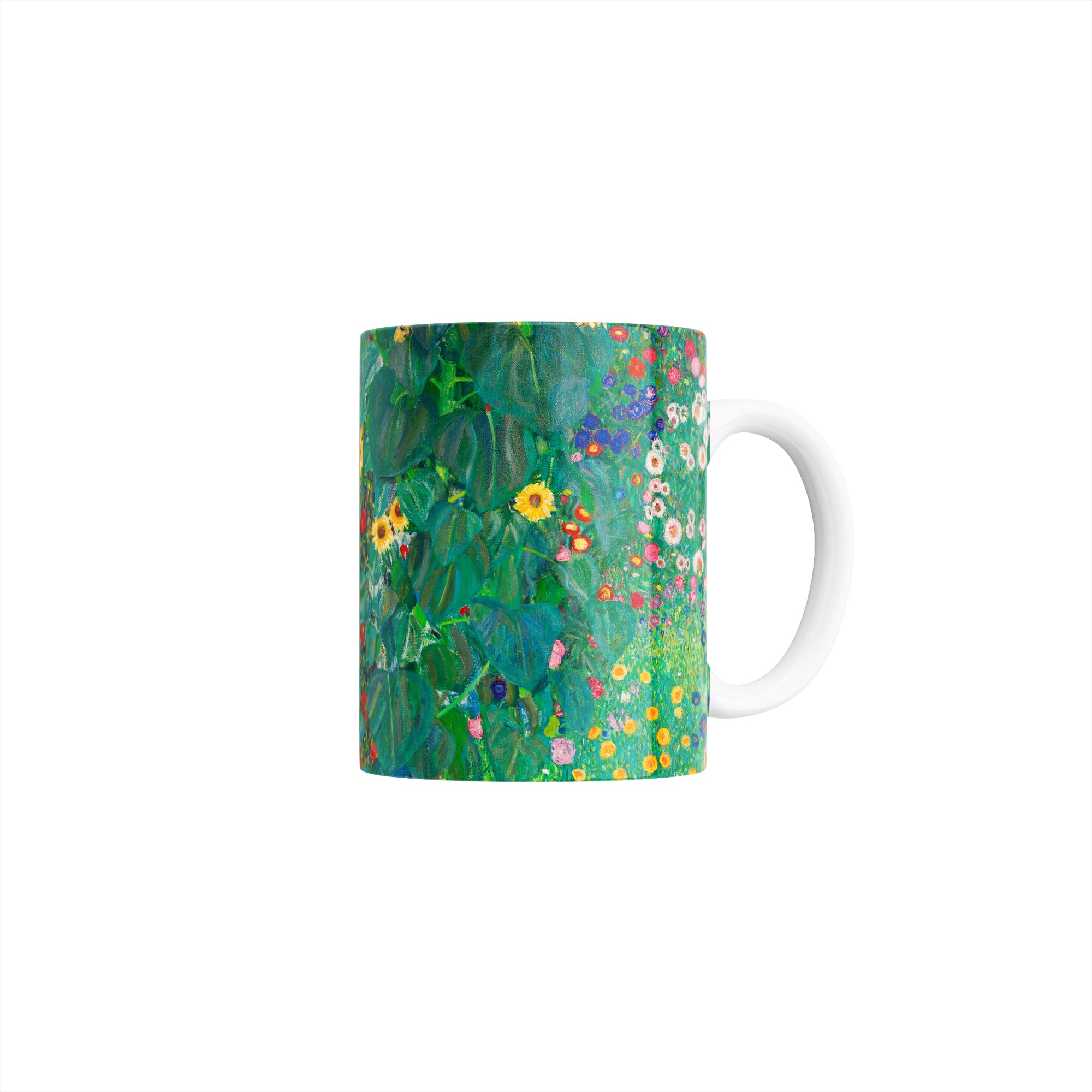 Taza Jardín campestre con girasoles - Gustav Klimt