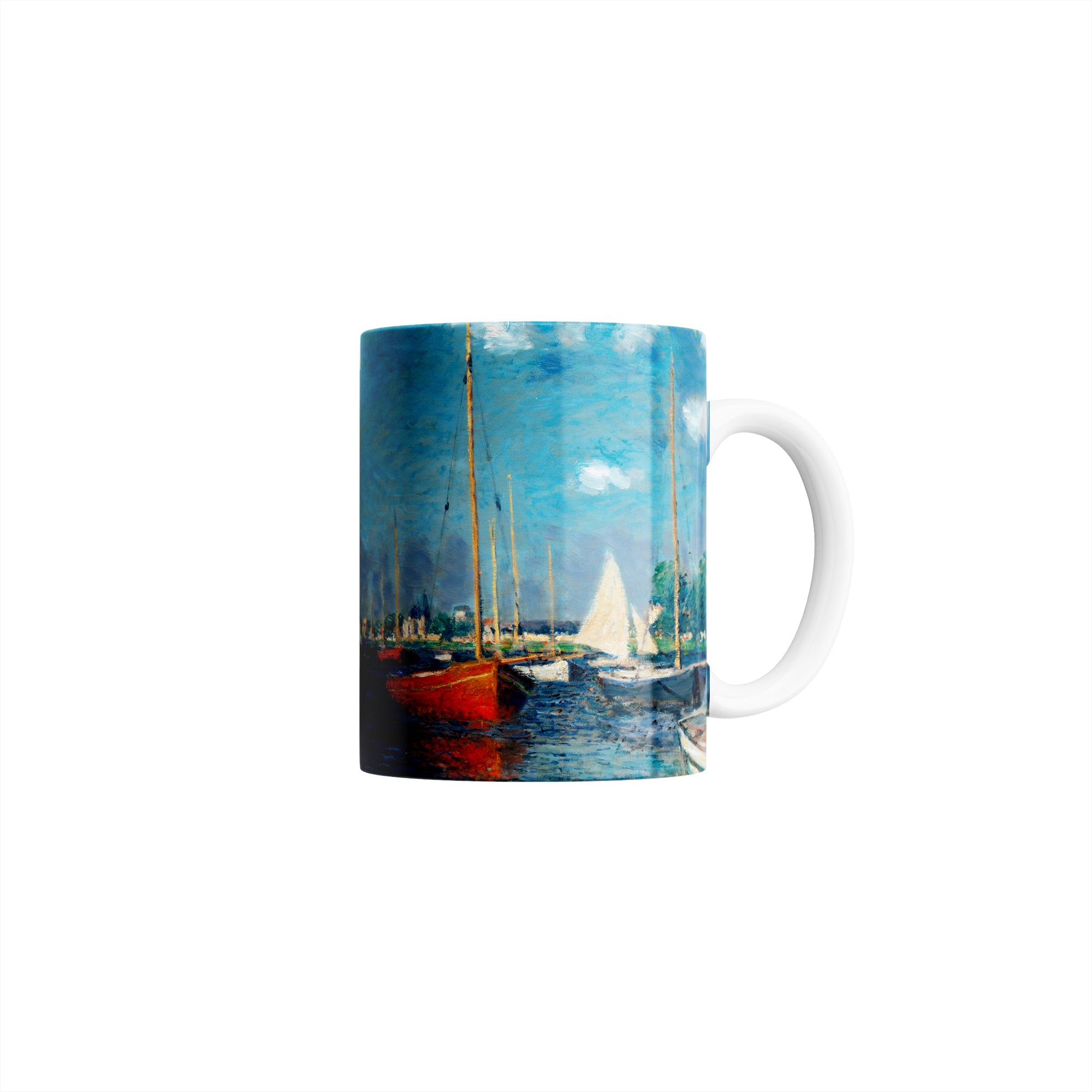 Taza Los botes rojos, Argenteuil - Claude Monet