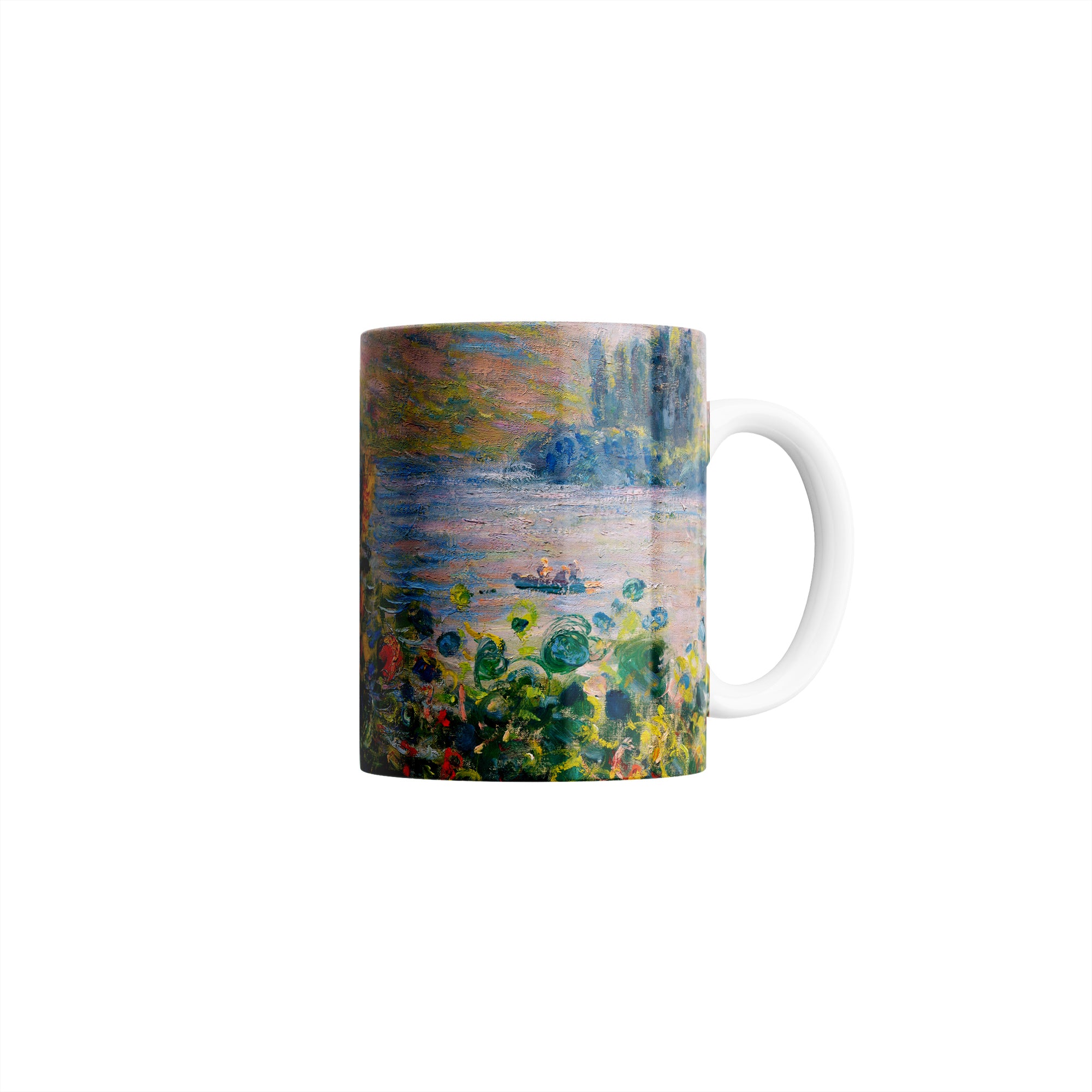 Taza Camas de flores en Vetheuil - Claude Monet