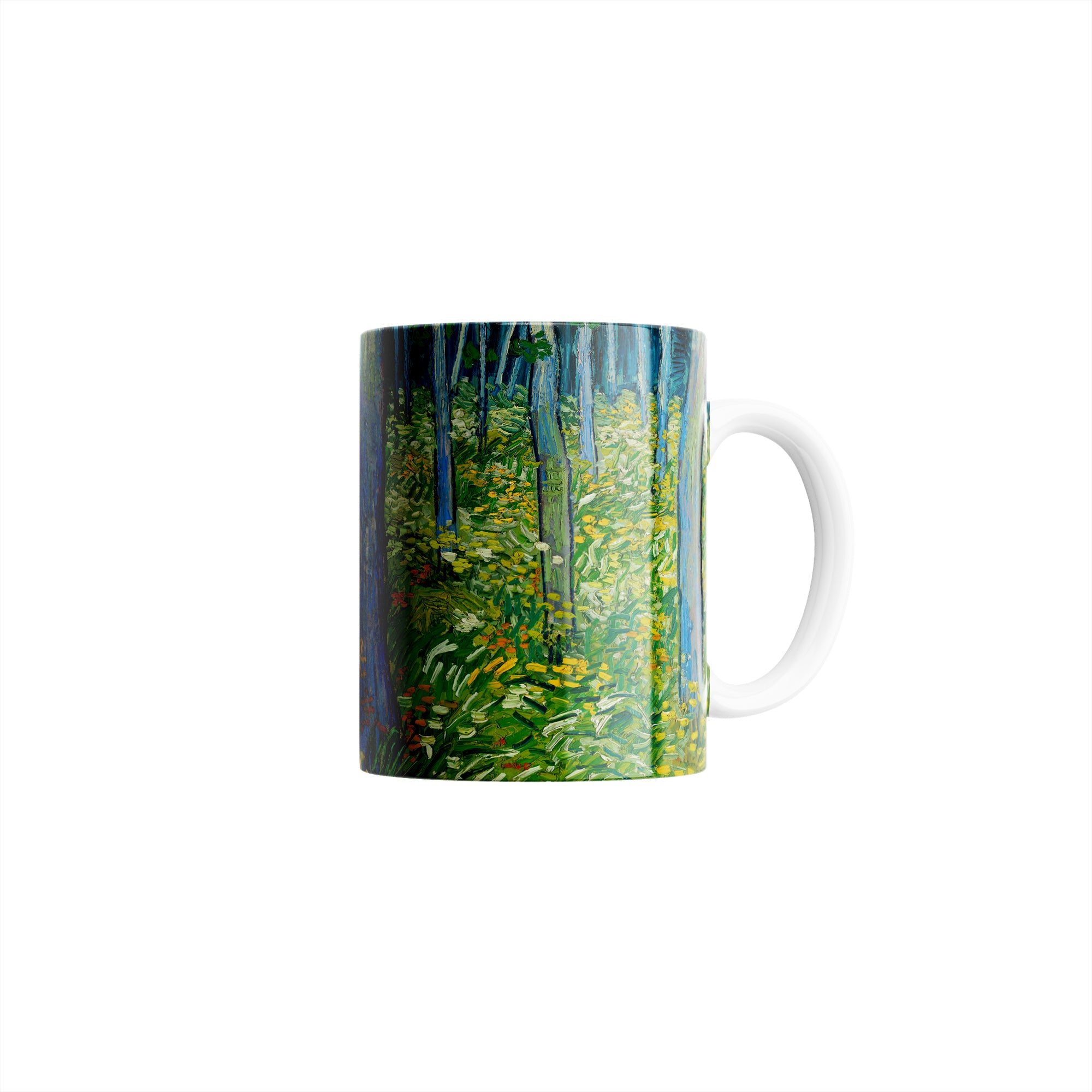 Taza Dos figuras en el bosque - Vincent van Gogh