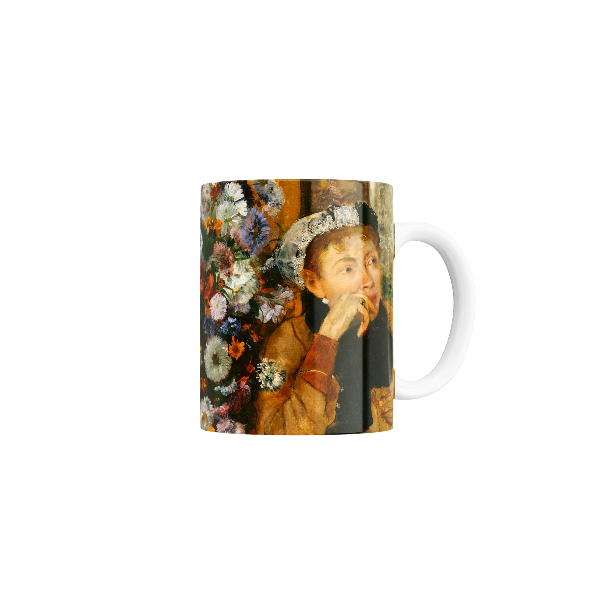 Taza Mujer Con Crisantemos - Edgar Degas