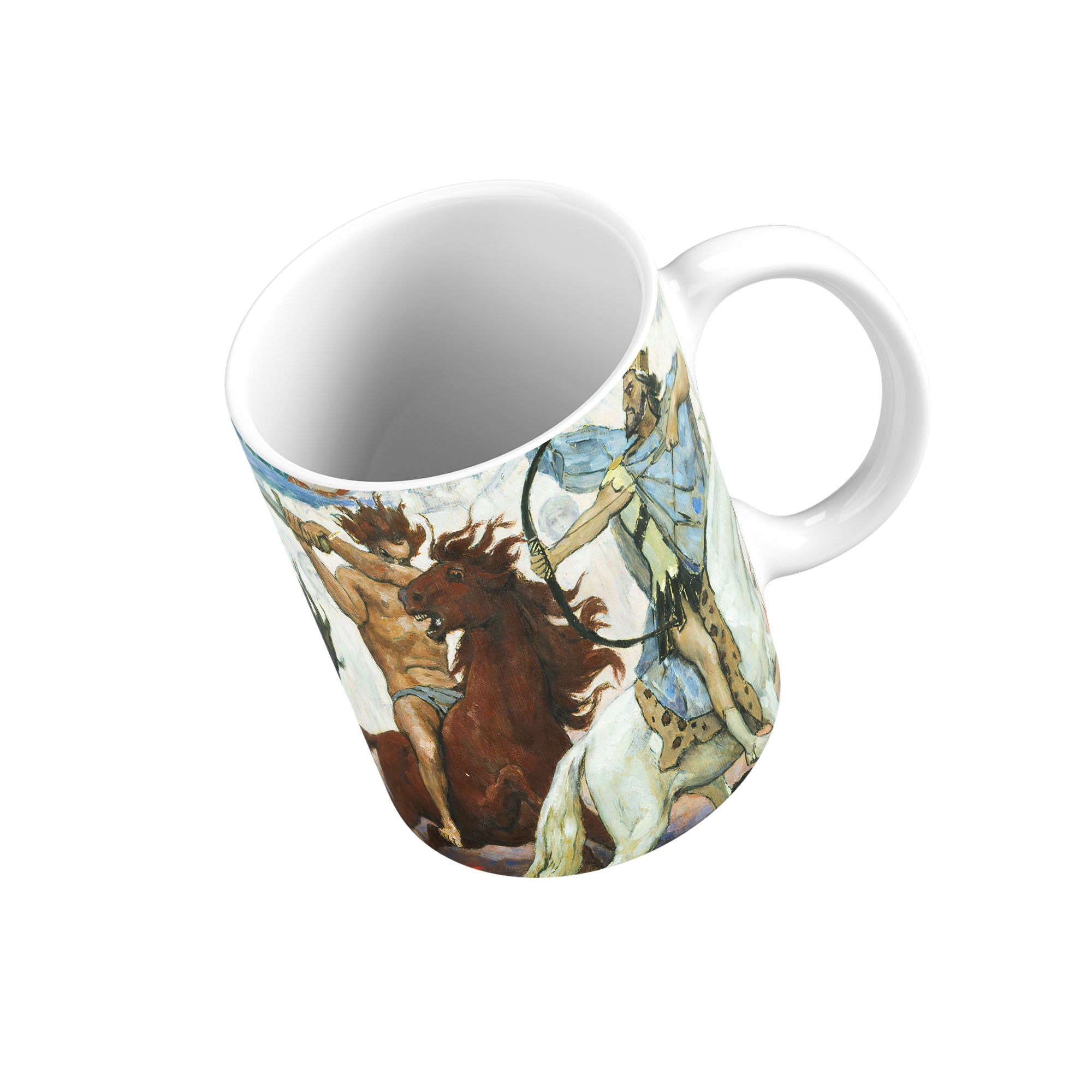 Taza Los cuatro jinetes en el libro de Apocalipsis - Víktor Vasnetsov