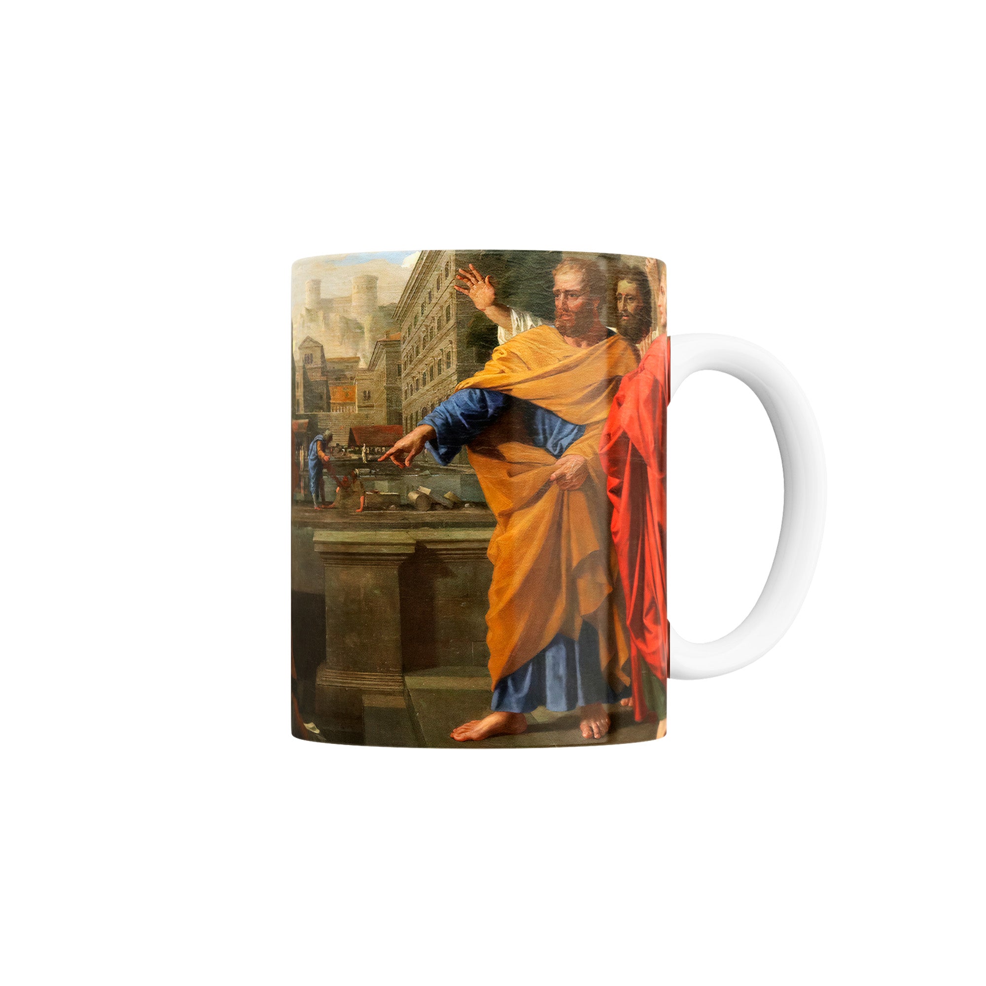 Taza La muerte de Ananías y Safira - Nicolas Poussin