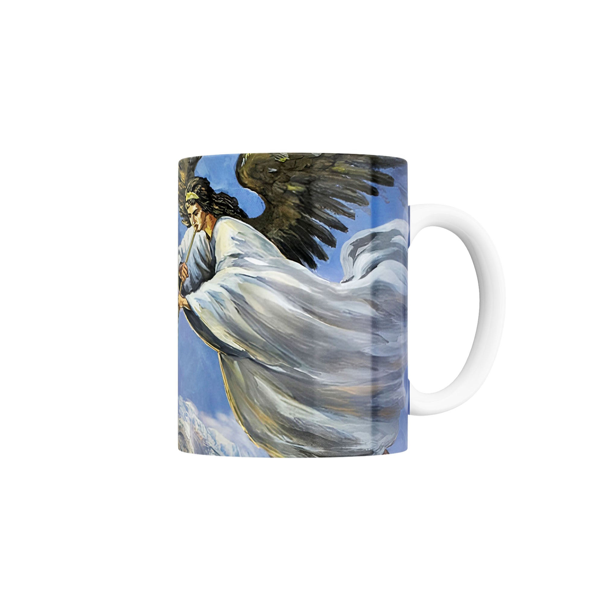 Taza Segunda trompeta tocada por el ángel en apocalipsis