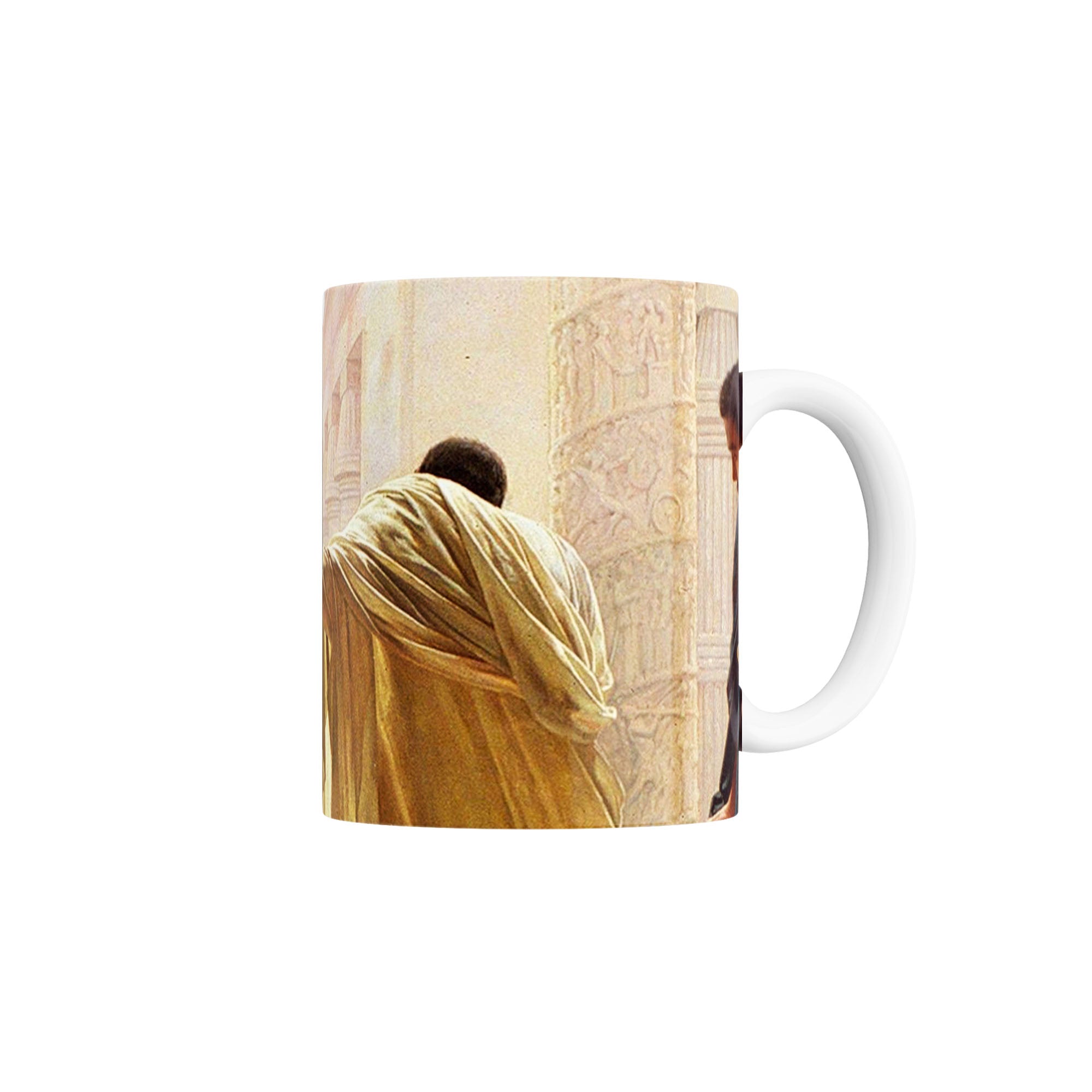 Taza Jesús siendo juzgado por Pilato - Antonio Ciseri