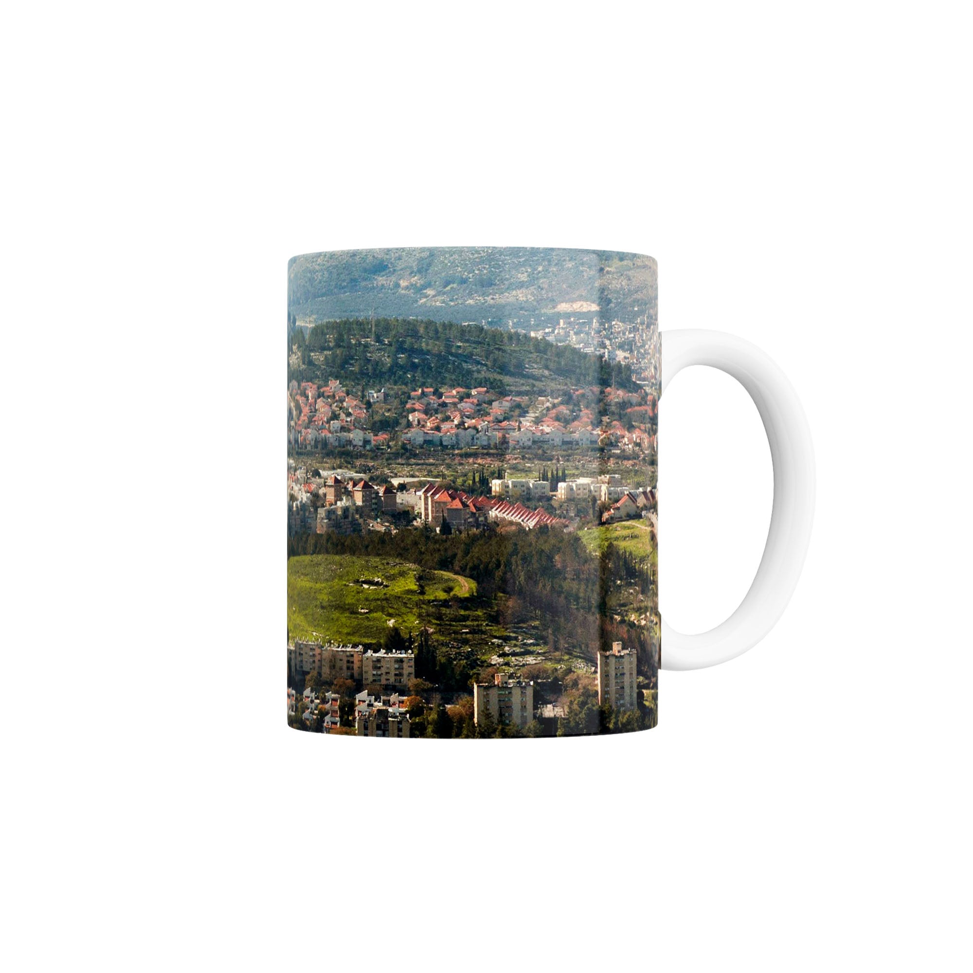 Taza Paisaje de Belén de Galilea desde las alturas