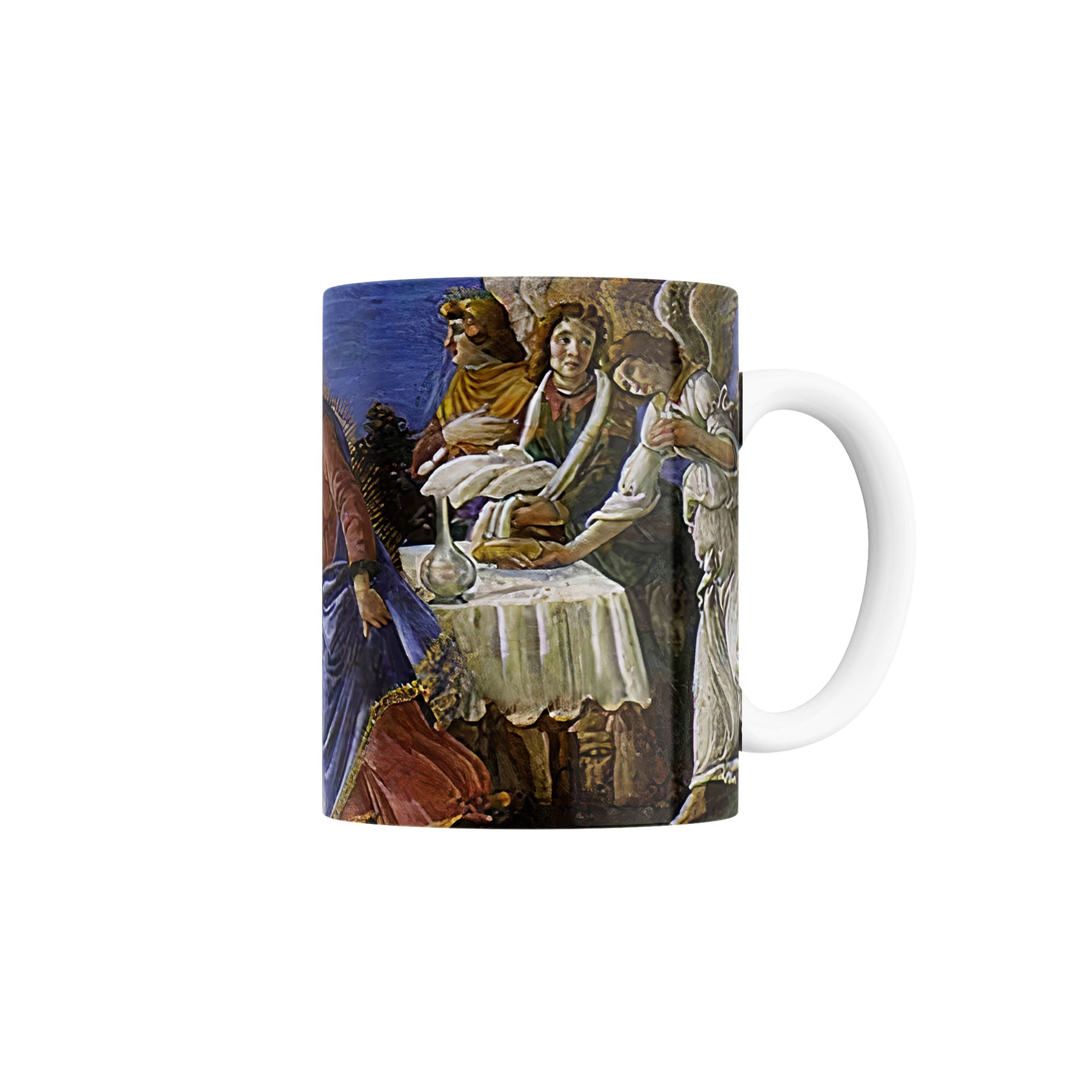 Taza Tentación a Jesús de la oferta de todos los reinos del mundo - Sandro Botticelli