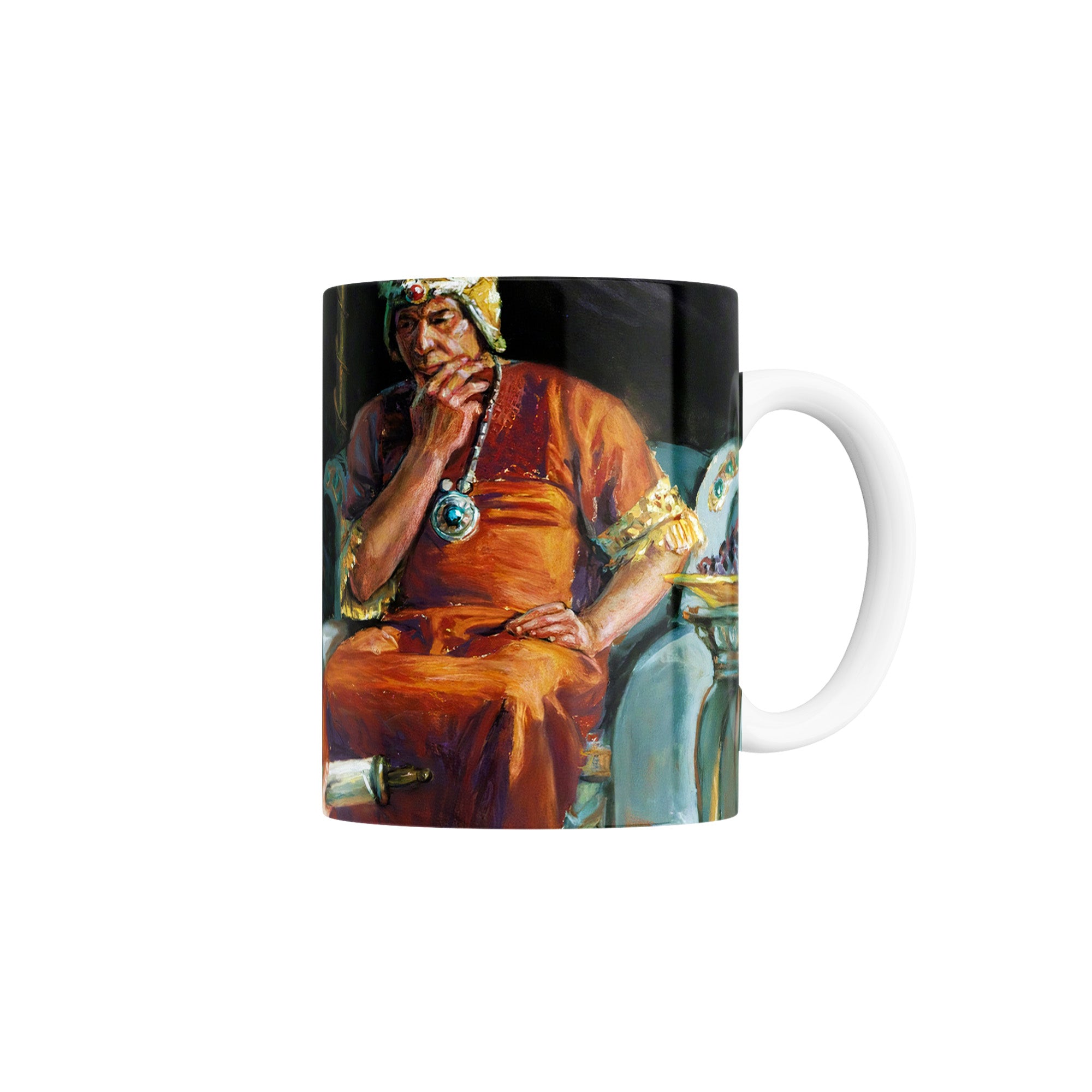 Taza Rey Amón gobernando con maldad