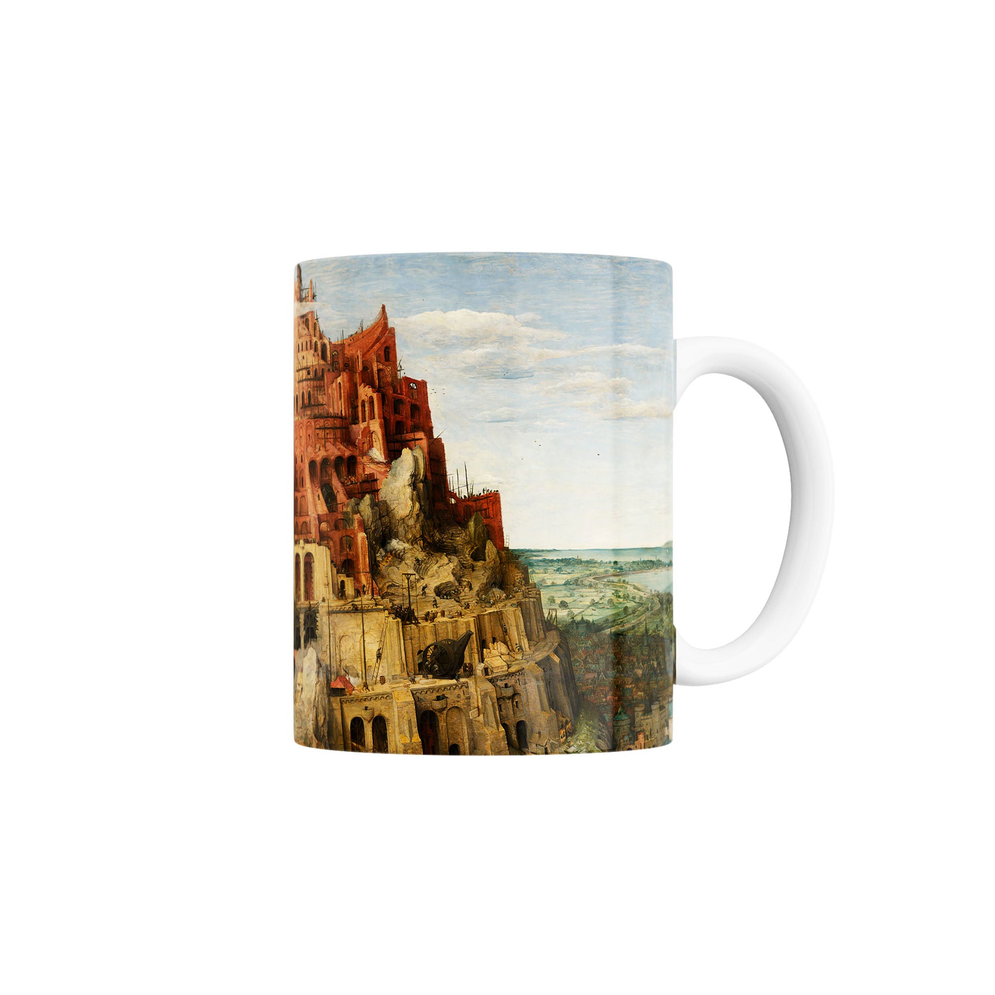 Taza Vista de la torre de Babel - Pieter Brueghel el Viejo