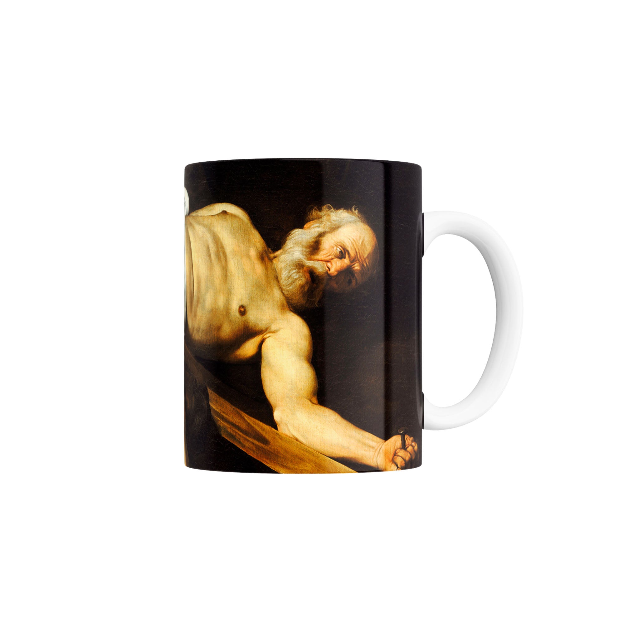 Taza La Crucifixión de San Pedro - Caravaggio