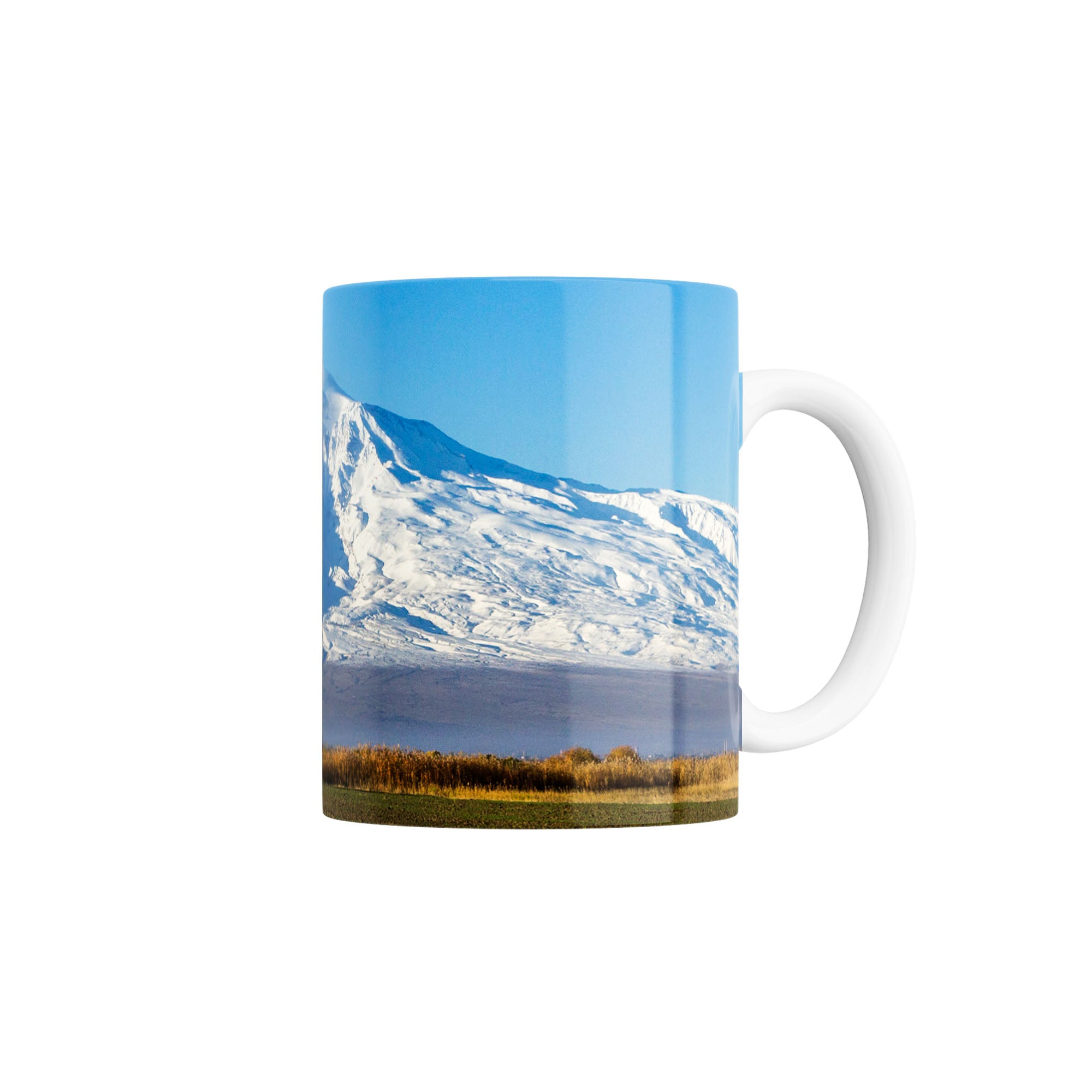 Taza Vista de monte Ararat en Turquía