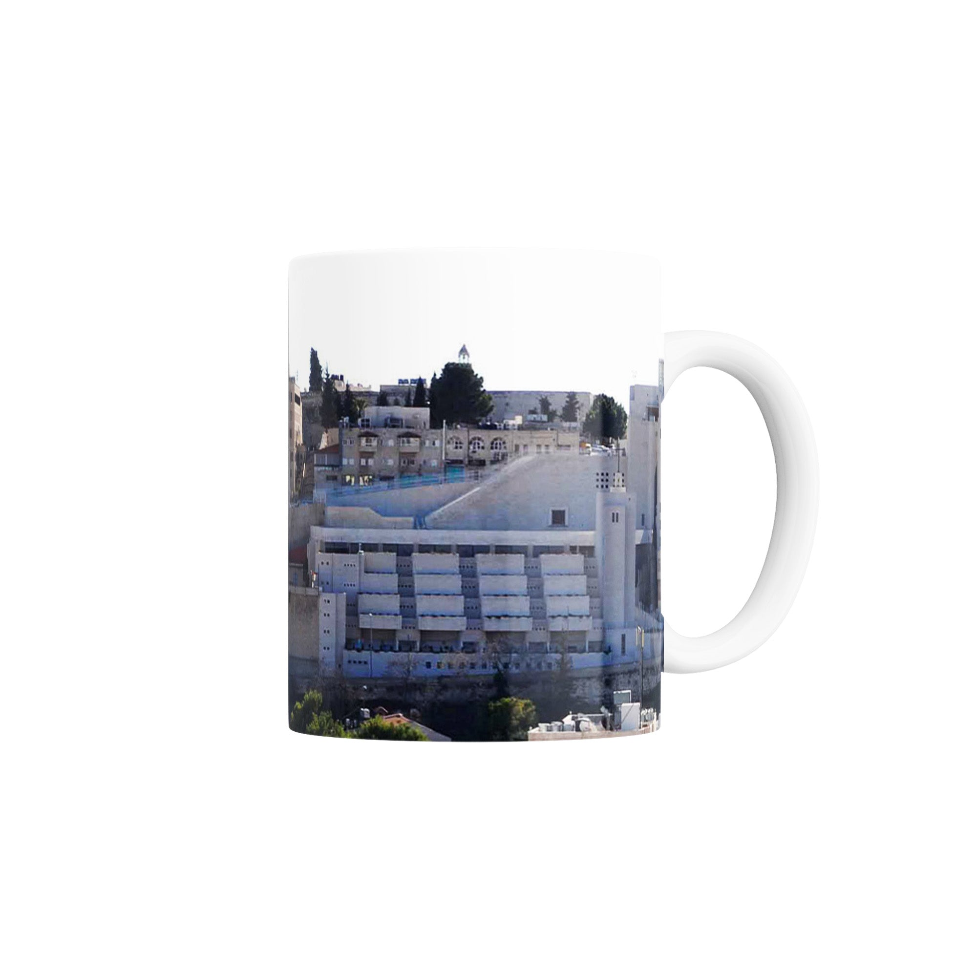 Taza Vista de edificios en Belén