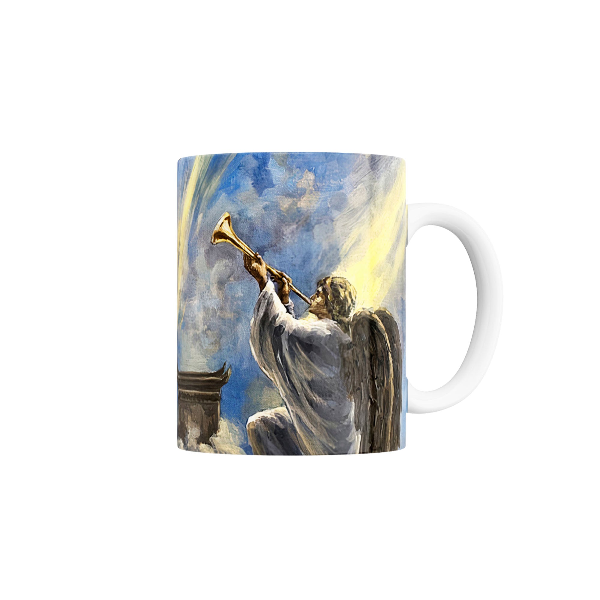 Taza Sexta trompeta tocada por el ángel en apocalipsis