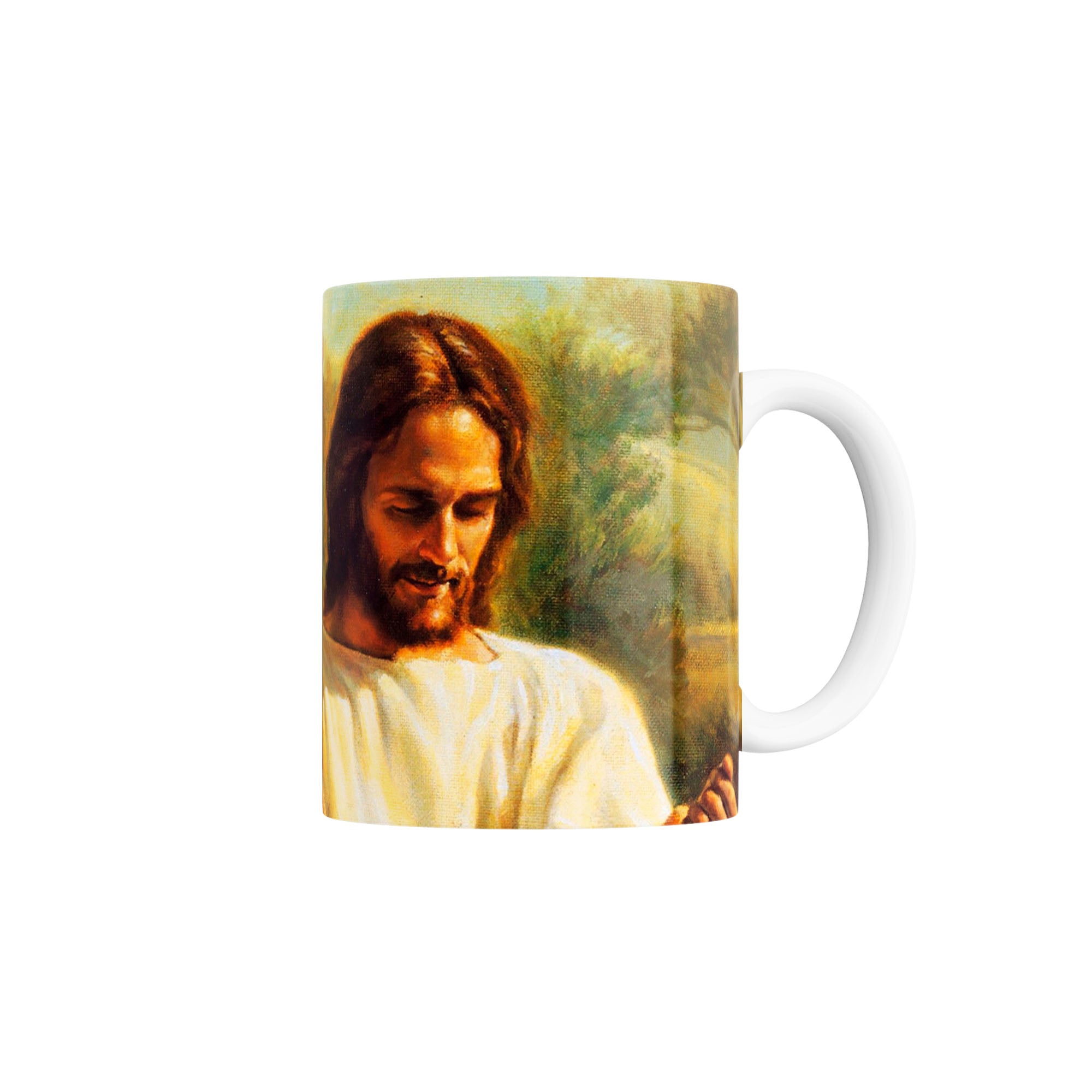 Taza Cordero de Dios siendo bautizado