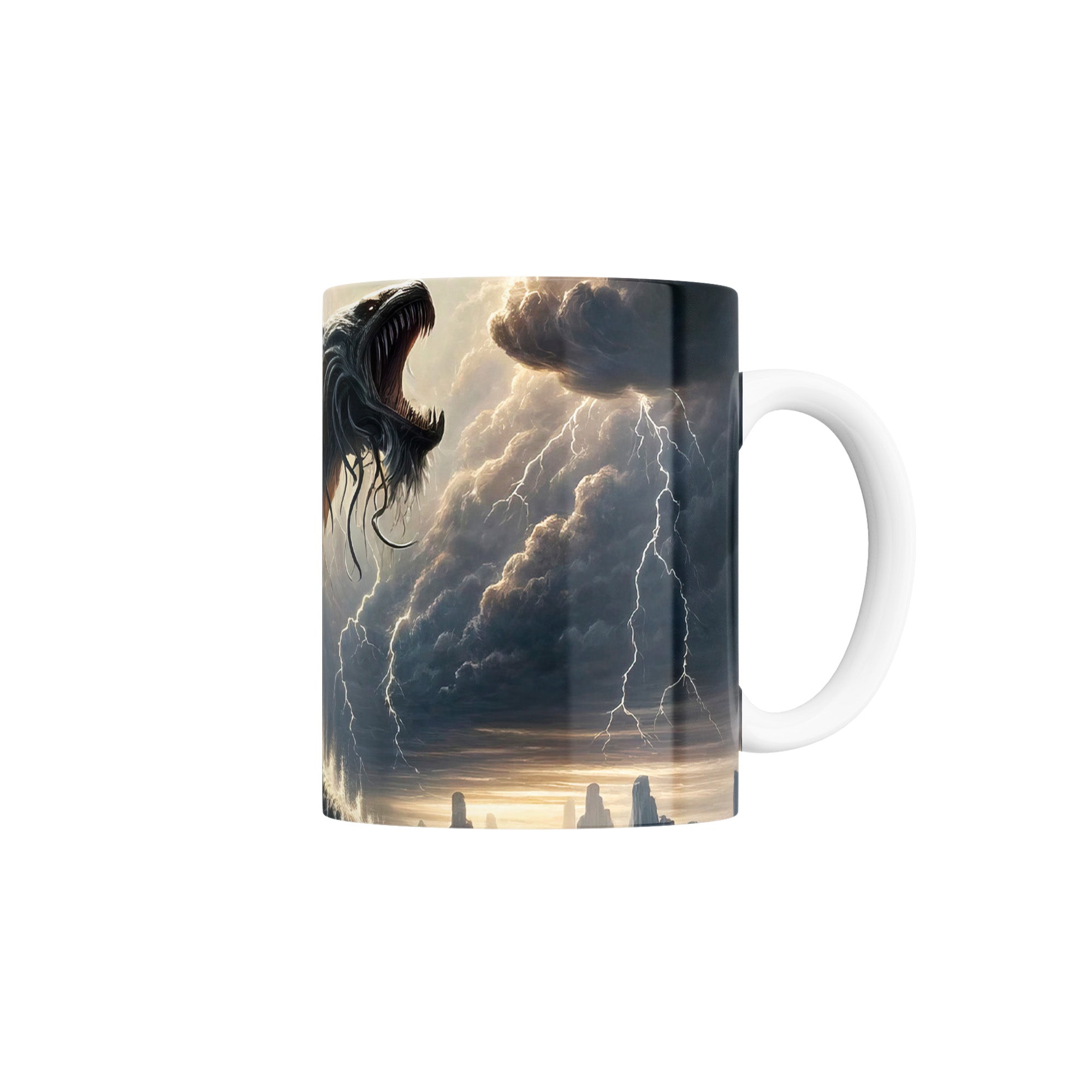 Taza Representación de la Naturaleza Incontrolable de Leviatán