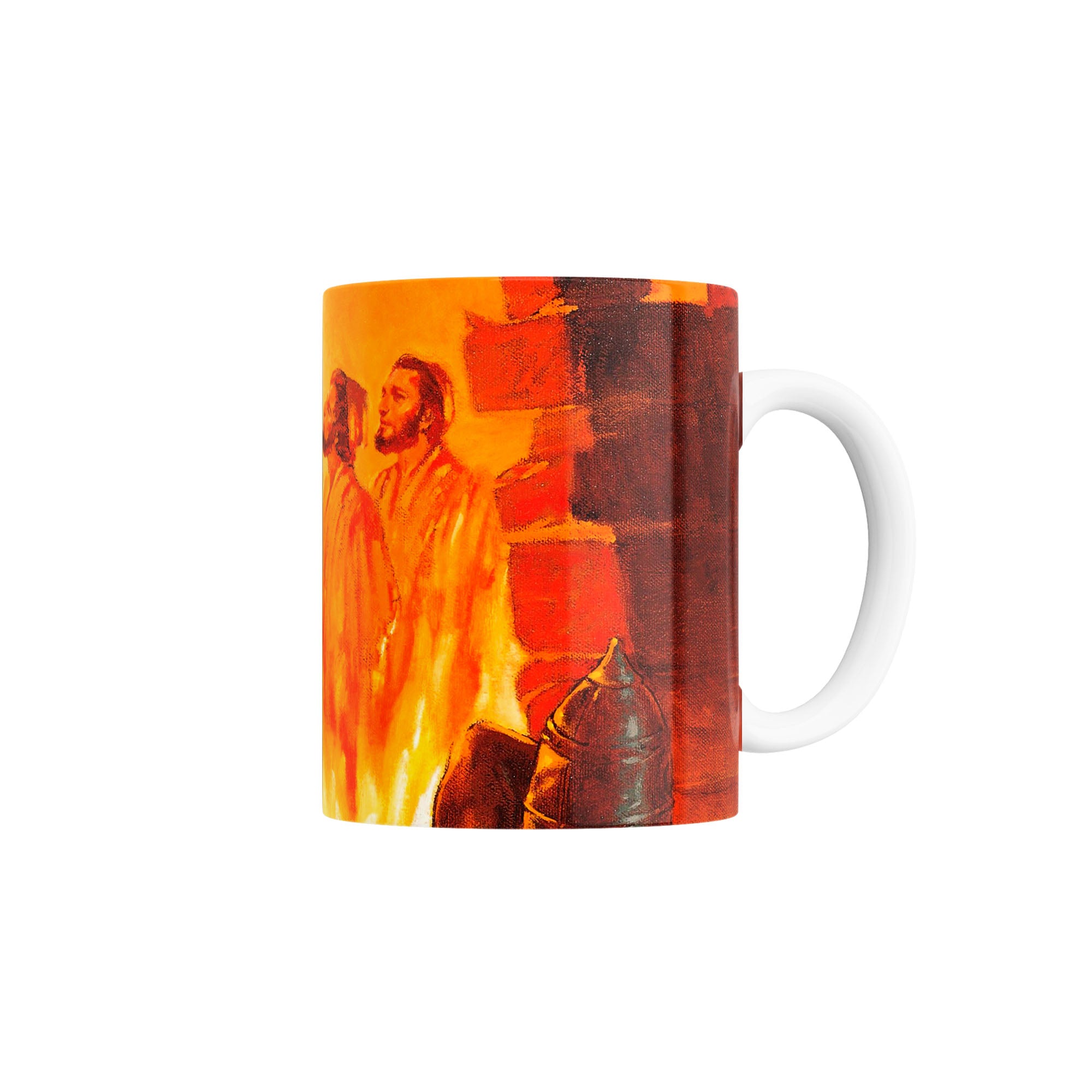 Taza La liberación de Sadrac, Mesac y Abednego del horno de fuego