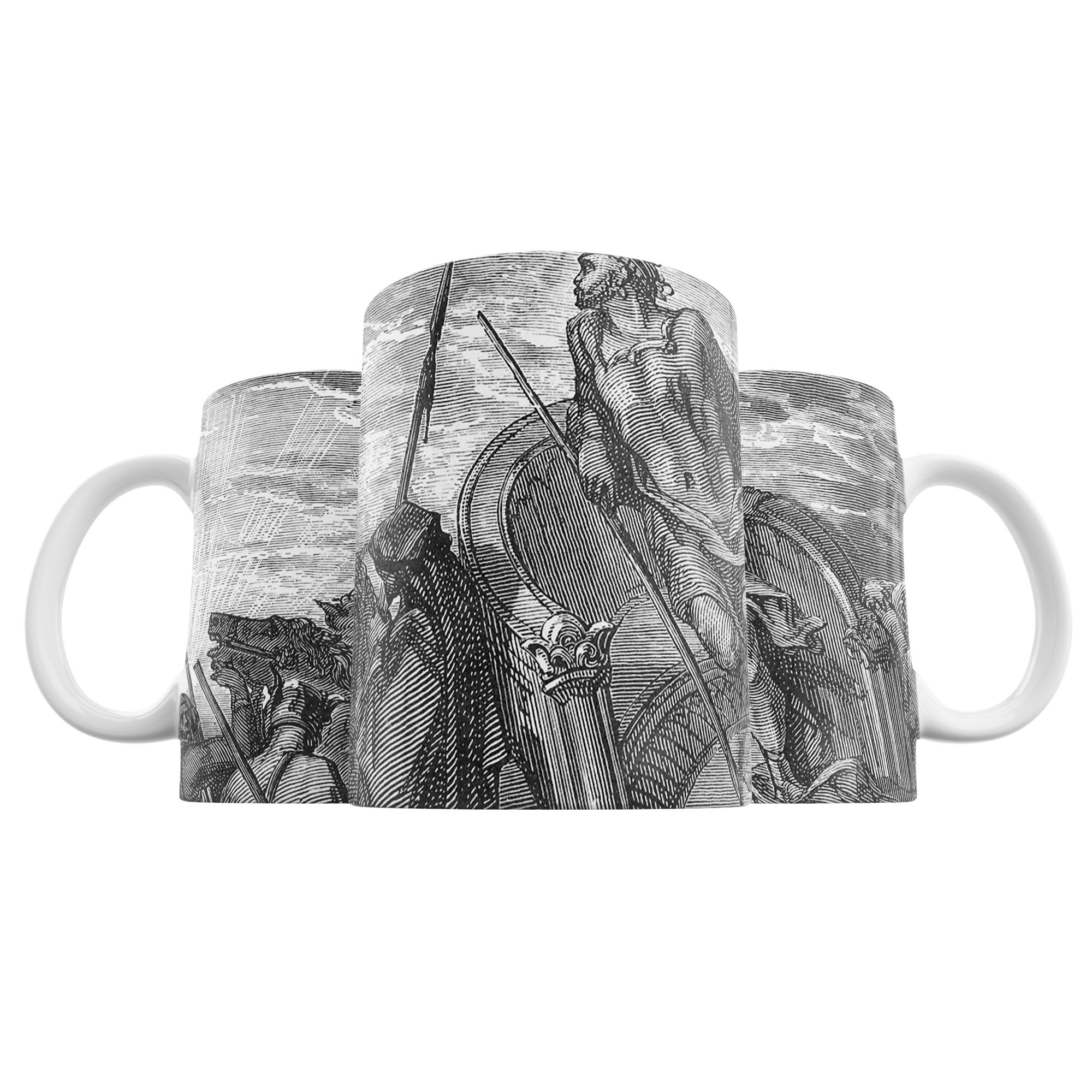 Taza La muerte del rey Acab - Gustave Doré