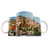 Taza Vista urbana de Nazaret con cielo azul