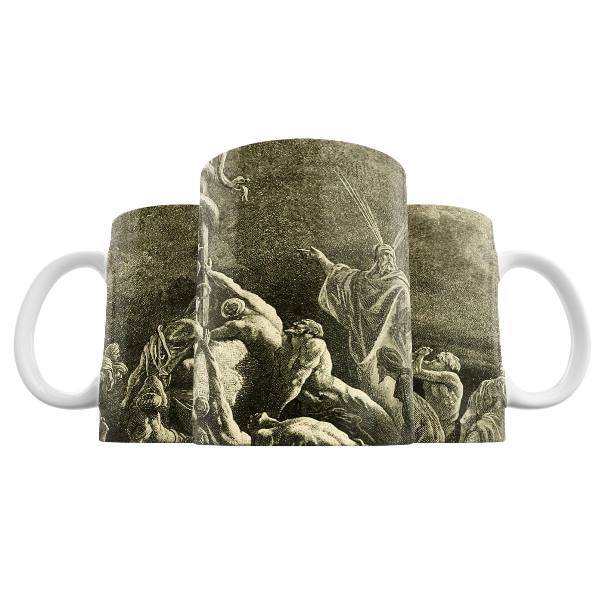 Taza La Plaga de las Serpientes - Gustave Doré