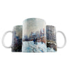 Taza Escena de la nieve en Argenteuil - Claude Monet